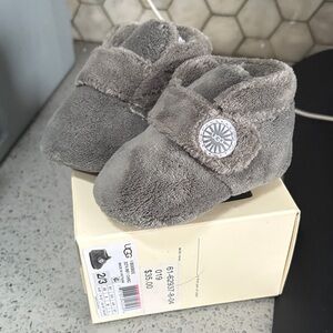 UGG Soft Gray Kids Slippers